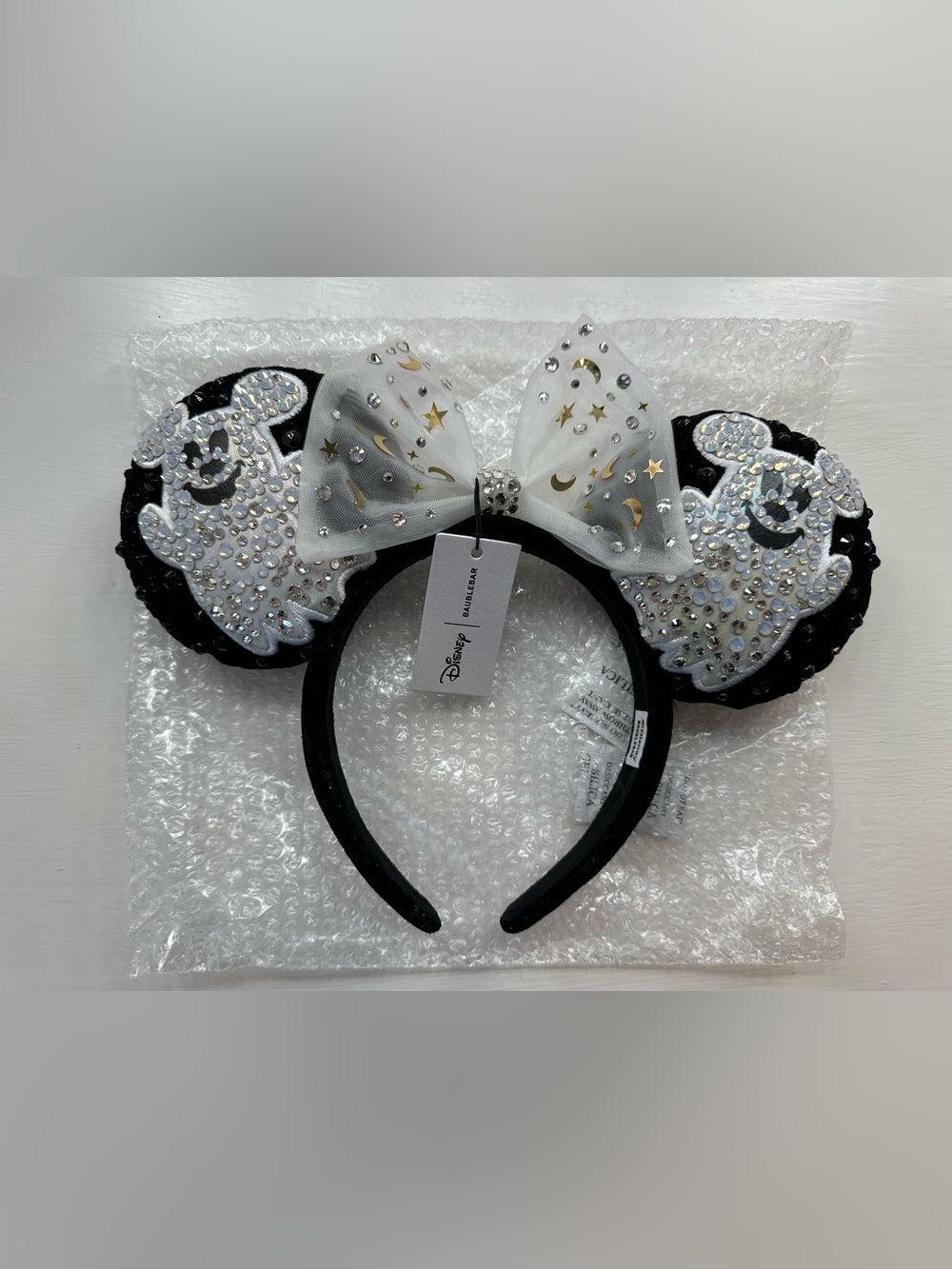 Disney Bauble Bar Minnie Mouse Ghost Ears NWT